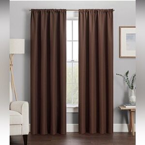 Eclipse Kendall 1 panel blackout curtain chocolate 42x54 in